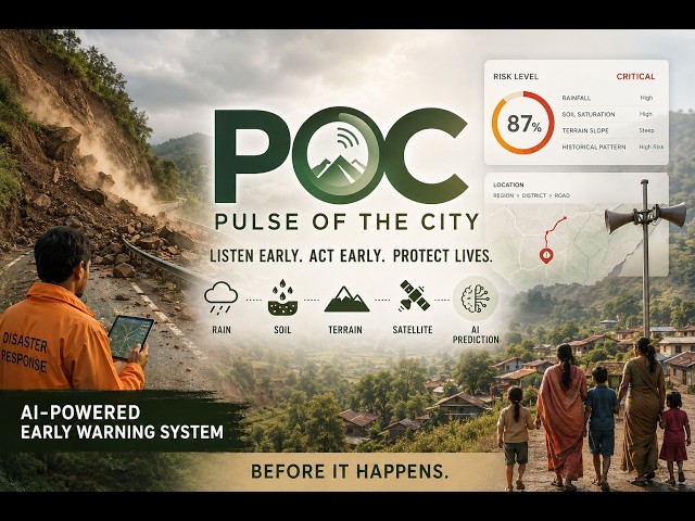 *POC – AI-Powered Landslide Early Warning System | Smart India Hackathon 2026 | SIH26001*