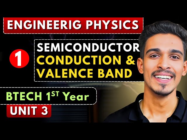 Lec 1 | Introduction to Semiconductors | Semiconductor | Engineering Physics BTech 1st Year