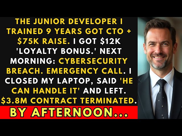 Junior Developer I Trained 9 Years Got $75K Raise. I Got $12K. Next Morning...  | Corporate Revenge