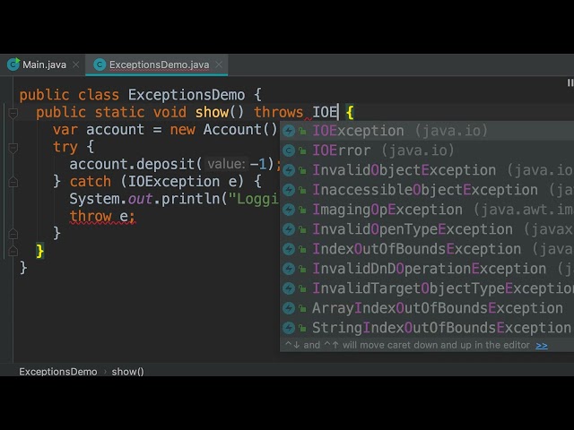 Java #131 - Re-throwing Exceptions [By Mosh Hamedani]