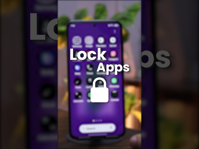 Easy way to Lock Apps on Samsung Phone via Secure Folder #applocksetting