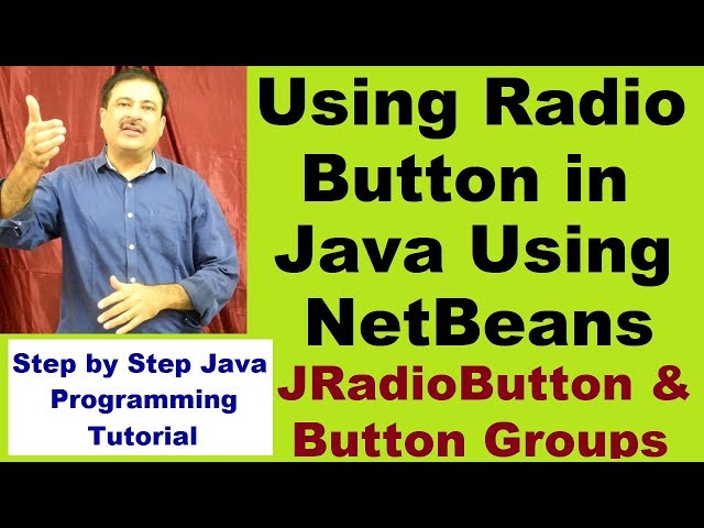 How to use Radio Button in NetBeans | Java Swing JRadioButton