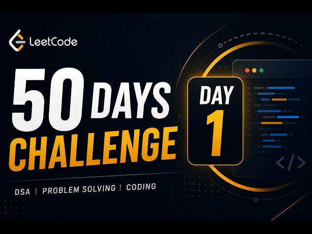 LeetCode 50 Days Challenge 🚀 | Day 1 | Easy Problem Solution in Java | DSA Interview Preparation