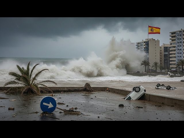 Storm Emilia DEVASTATES Spain: Giant Waves SLAM Canary Islands, Flooding and Power Outages Across.
