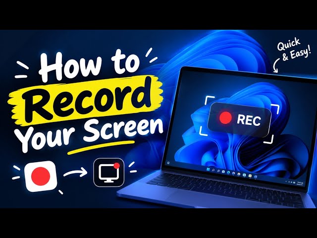 How to Screen Record On Your Laptop | Easy Tutorial