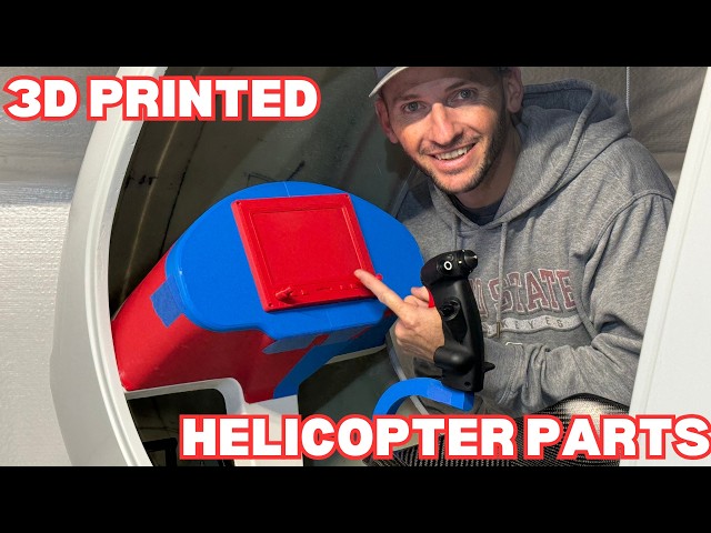 I 3D Printed My Helicopter Flight Controls | Basement Kit Helicopter Ep. 23