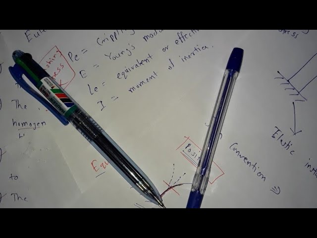 Eulers Formula, Equivalent Length of Column & Slenderness Ratio