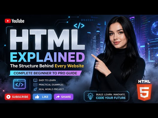 🚀 HTML Explained: The Structure Behind Every Website | Complete Beginner Guide | FuturE_BreaK_CodeR