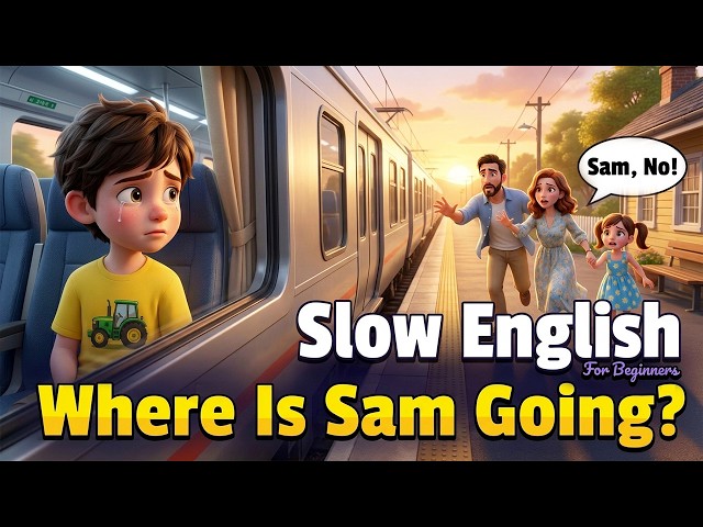 Where Is Sam Going? | Easy English Listening for Beginners | (A2 Level)