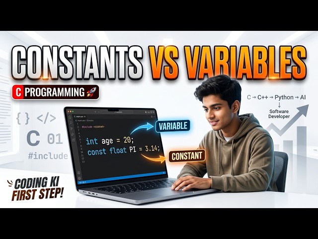 Diploma in C, C++ & Python | Constants and Variables - Lesson 04