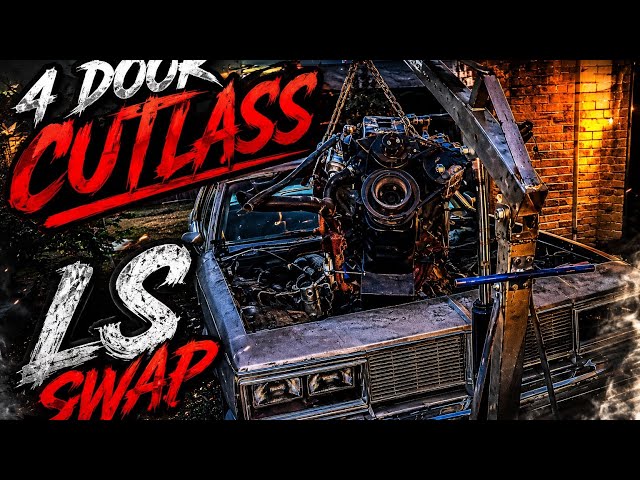 1984 OLDSMOBILE CUTLASS | LS SWAP |  PART 1 -REMOVING THE OLD ENGINE & TRANSMISSION