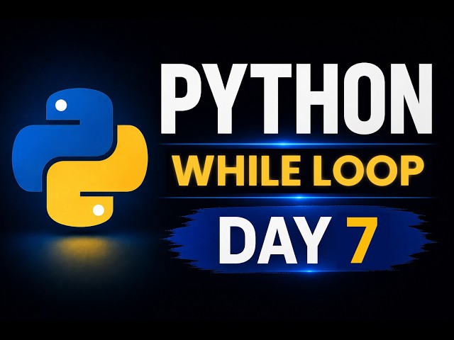 day 7 | While Loop | Question on while loop | #python