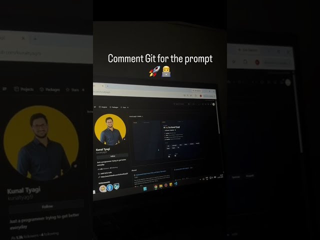 Comment Git for the prompt #advancednodejs #coding #fullstackwebdeveloper #javascript #github