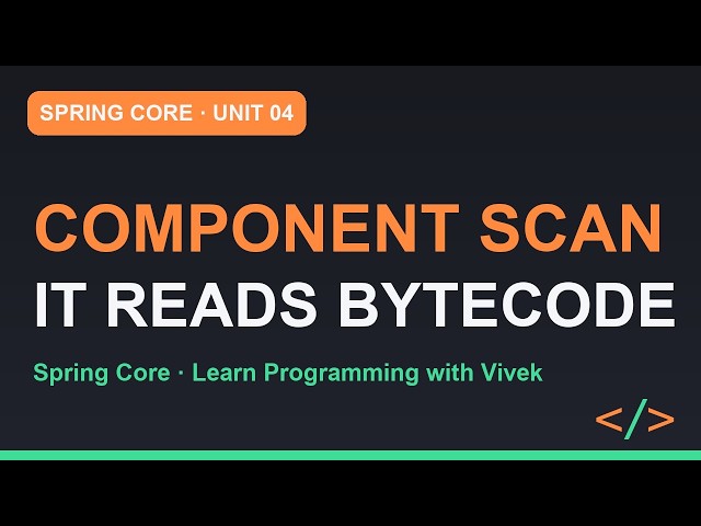 Spring Framework Core: Component Scanning and Stereotypes | Unit 04