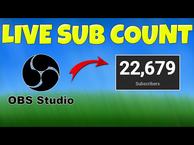 How To Add Subscriber Count To OBS Live Stream (2023)