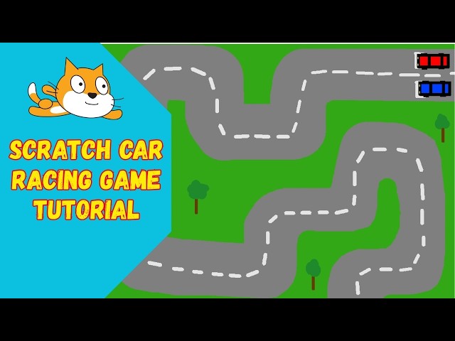 Make a 2-Player Racing Game in Scratch (WASD & Arrow Controls!)