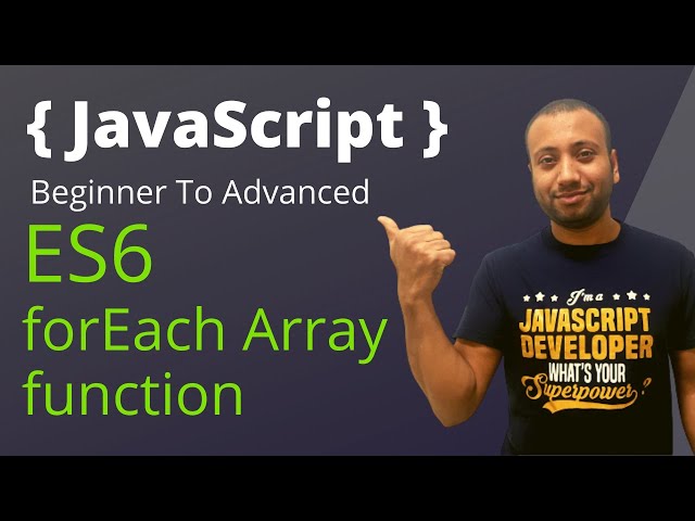 javascript bangla tutorial 70 : forEach | for vs forEach