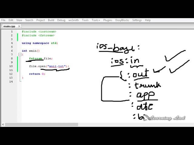 112   C++ File Handling   Creating and Opening   fstream, ifstream, ofstream