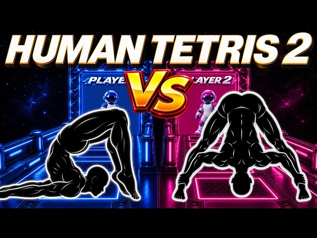 HUMAN TETRIS PVP | Player VS Player | Impossible Couple's Duel | Immersive Interactive Challenge