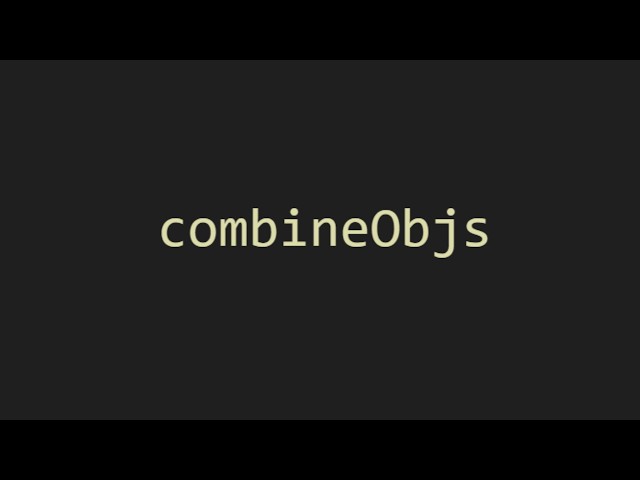 combining objs in js