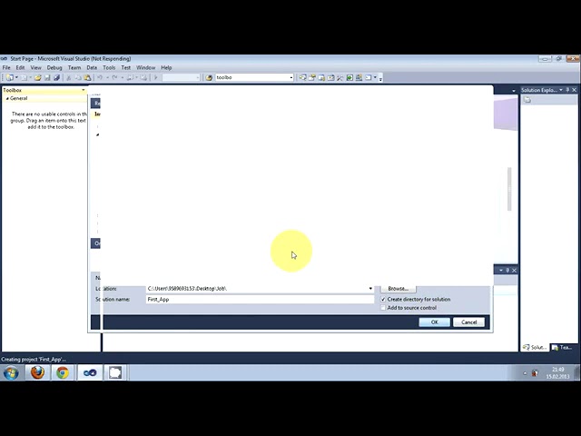 Visual C++ Tutorial 1  Windows Forms Application  Getting Started Hello World