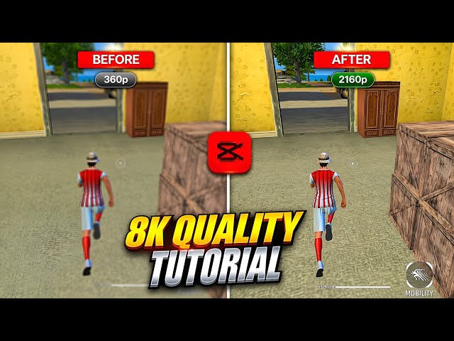 8K QUALITY TUTORIAL ❤️ || FREE FIRE X CAPCUT 🔥