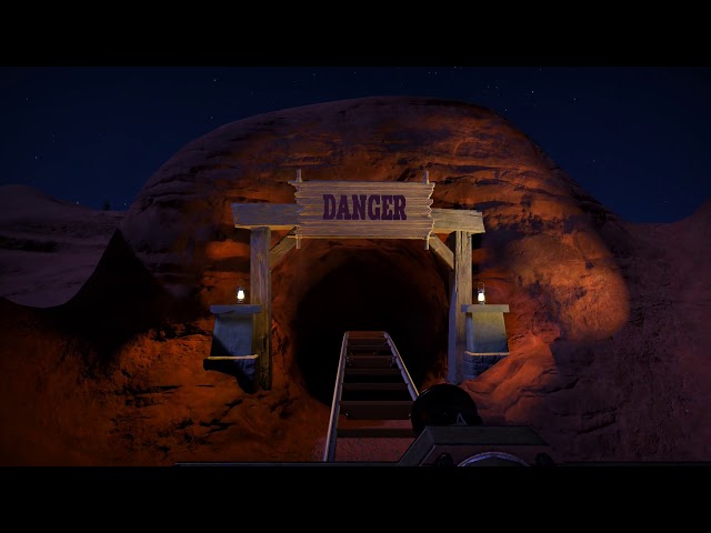"Vulture Valley" - Western Ghost Town and Mine Shaft | Planet Coaster Dark Ride