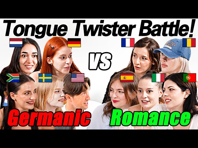Germanic vs Romance Language! Which Language Has The HARDEST Tongue Twister??