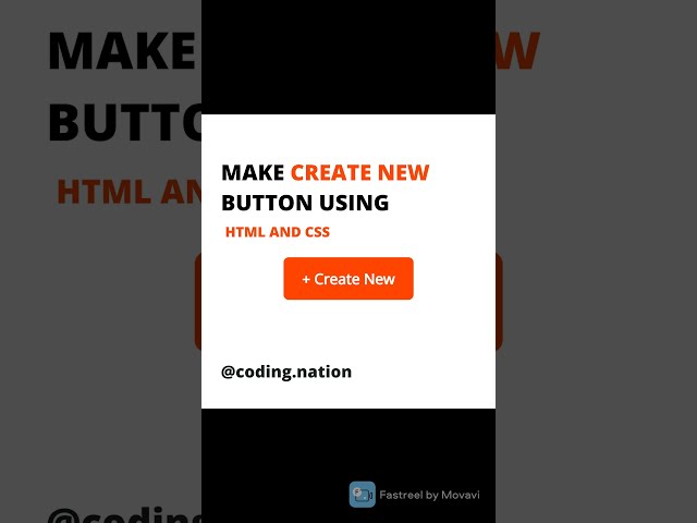 Make CREATE NEW + Button | HTML & CSS | Harshit Jain