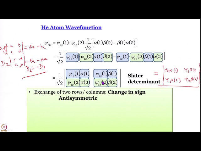 Week 6-Lecture 34 : He atom wavefunction