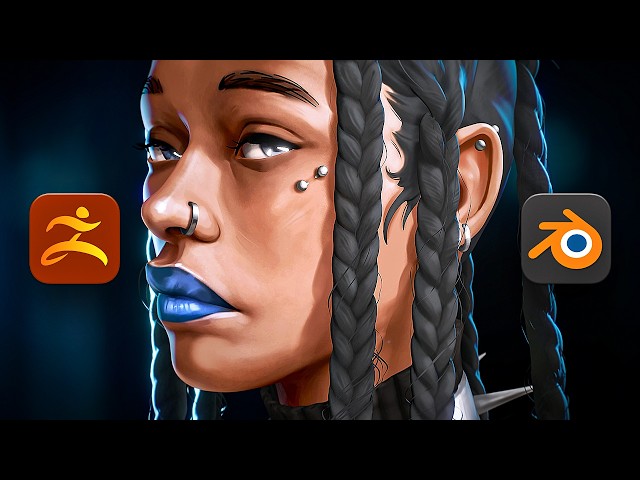 I Created a Stylized Character in ZBrush and Blender