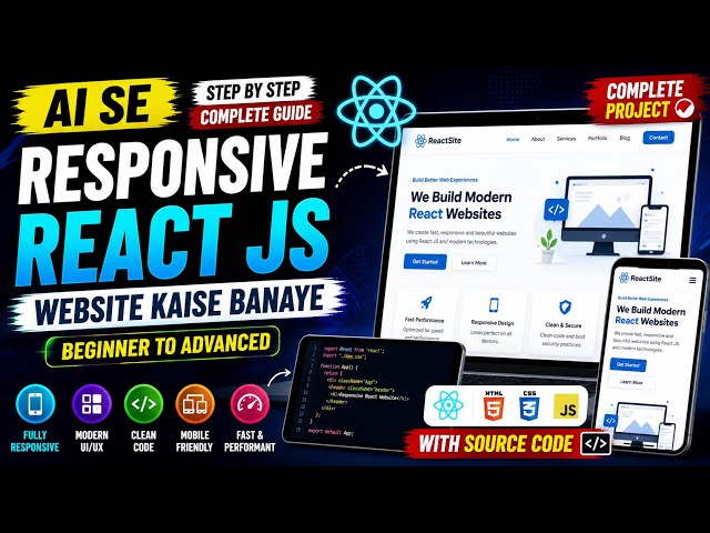 How to Build Responsive React Websites with AI | React JS Responsive Design Tutorial 2026