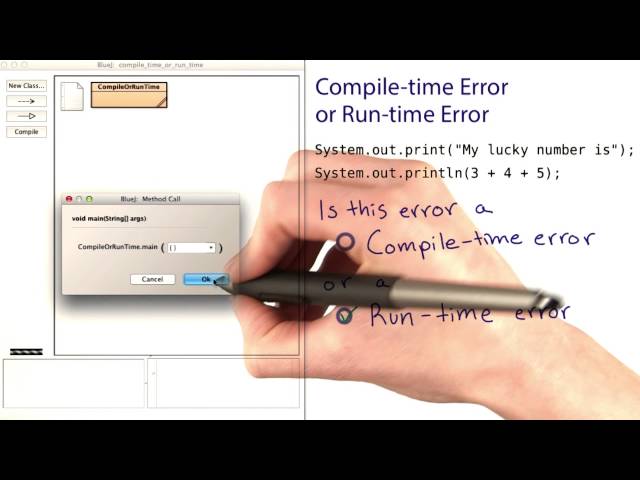 Compile-Time and Runtime Errors 2 - Intro to Java Programming