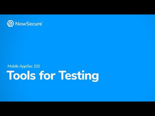 Tools for Testing