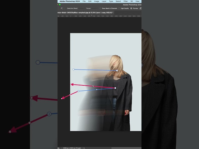 Create this amazing effect using Adobe Photoshop | Path Blur Tutorial  #photoshoptutorial #pathblur