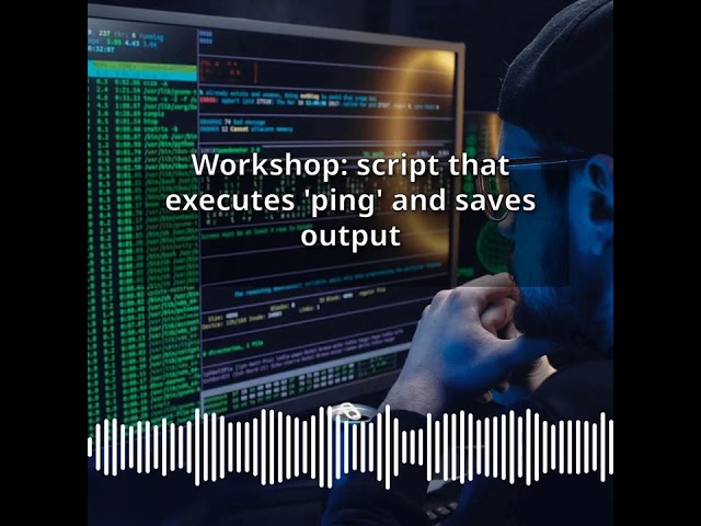 Workshop: script that executes 'ping' and saves output | CyberSecurity & DevSecOps Expert:...