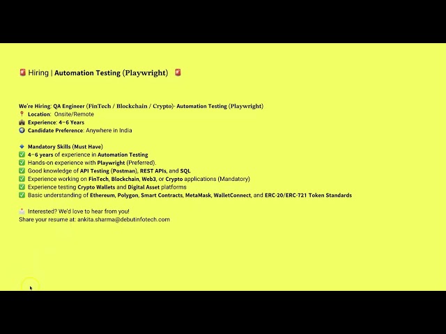 👉 Latest QA Jobs | Manual & Automation Testing