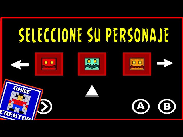 Como hacer un SELECTOR DE PERSONAJES en GAME CREATOR /Como hacer un juego en game creator (Tutorial)