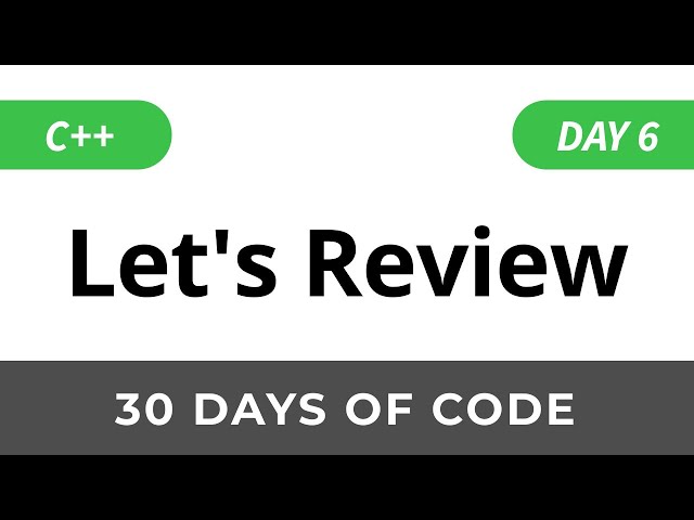 Day 6: Let's Review - 30 Days of Code HackerRank Solutions