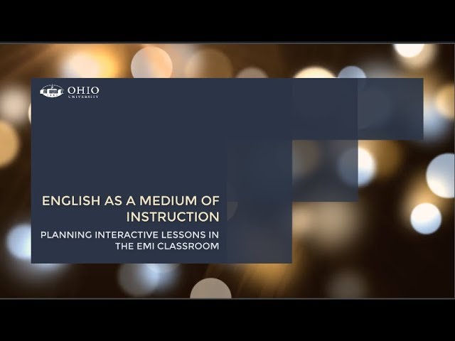 EMI Planning Interactive Lessons in the EMI Classroom #2