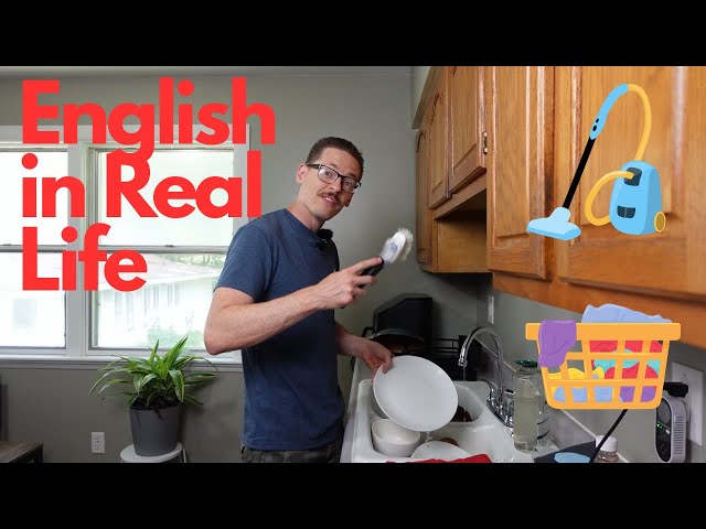 Learn Real-Life English: Everyday Chores 🧺🧹 | Comprehensible Input