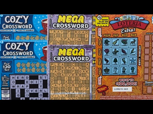 Mega Crosswords!! Loteria Extra!! Cozy Crosswords!! 