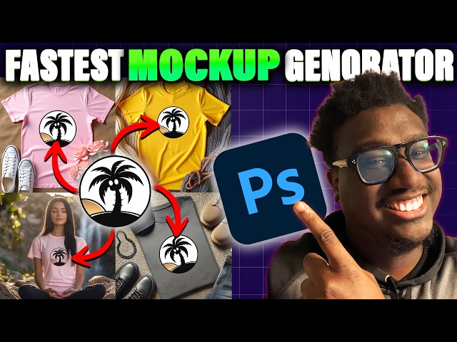 Create 1,300+ Mockups in 8 Minutes! FREE Photoshop Plugin for Your POD Business