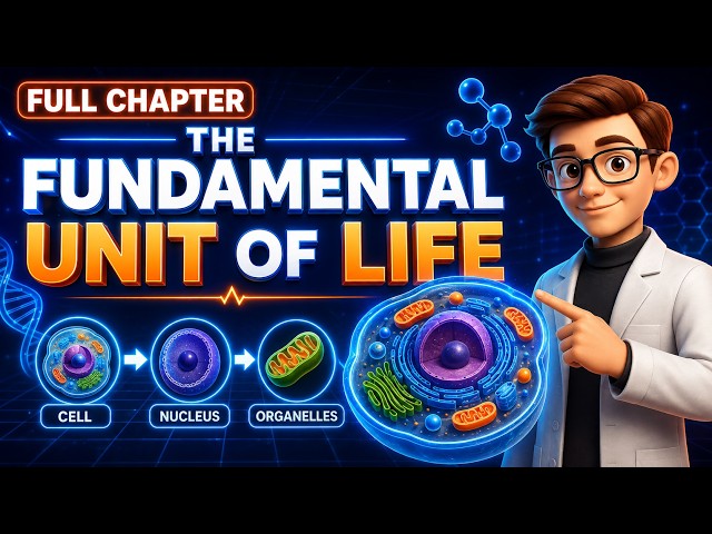 The Fundamental Unit of Life || 9th class || complete chapter || 3D animation