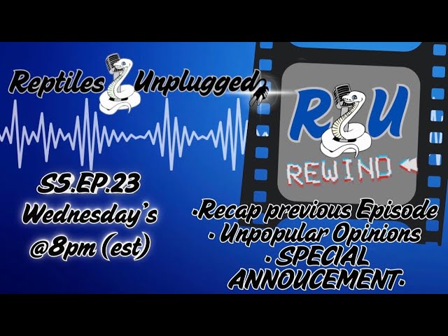 BIG NEWS For Reptiles Unplugged