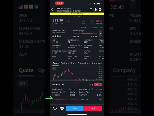How To Sell Shares in the IBKR App