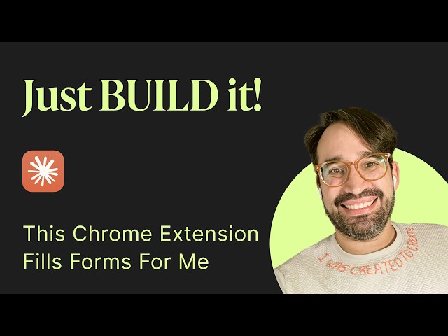 This Chrome Extension Fills Forms For Me and I built it!