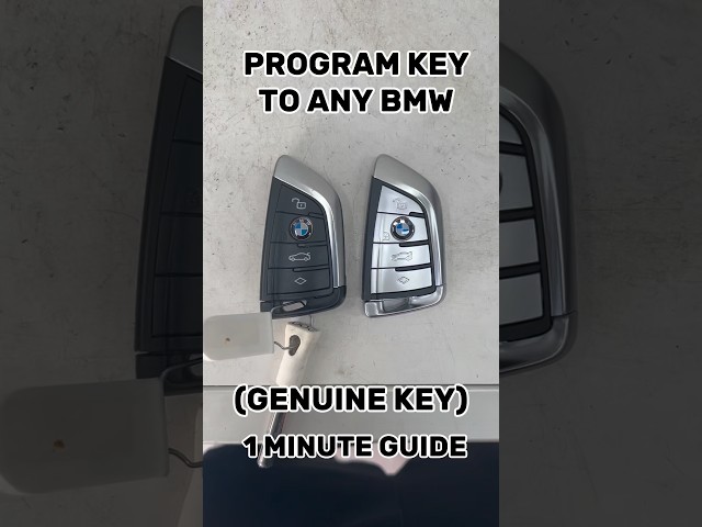 HOW TO PROGRAM A KEY TO ANY #bmw  (tutorial) (Key programming) (car key)