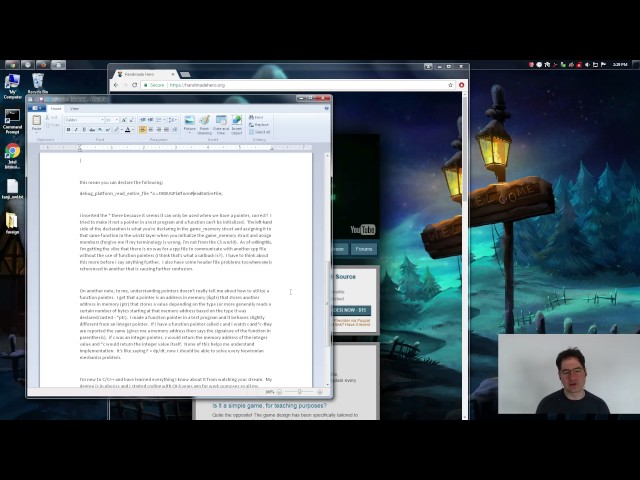 Handmade Hero Chat 013 - Translation Units, Function Pointers, Compilation, Linking, and Execution