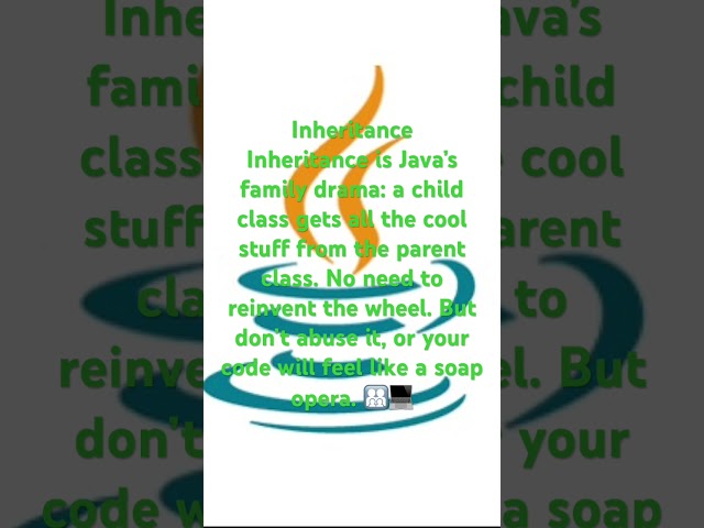 9: Learn Java, inheritance, easy, bro ￼ #javashorts #java